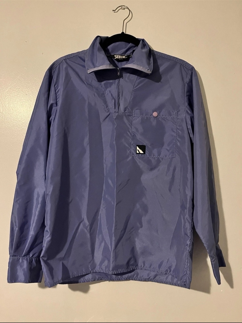 Men's Lightweight Vintage Serac Purple Pullover Jacket